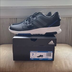Adidas Racer TR 2.0 K Running Shoes – Black/Blue/white Size 7 US (Women’s 6.5)